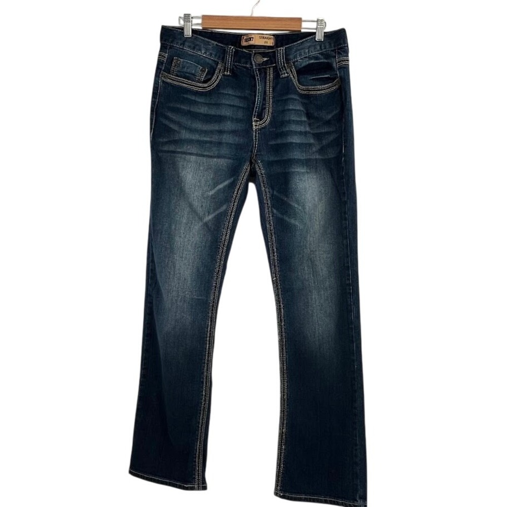Seven7 Men's Straight Fit Jeans Y2K Grunge Tag‎ Size 32x32 (differs from actual)